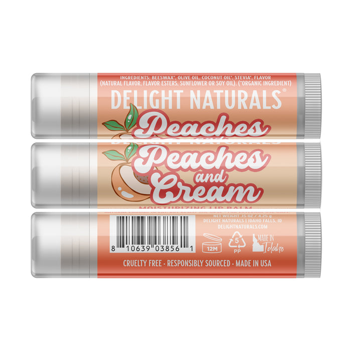 Peaches & Cream Lip Balm - Three Pack