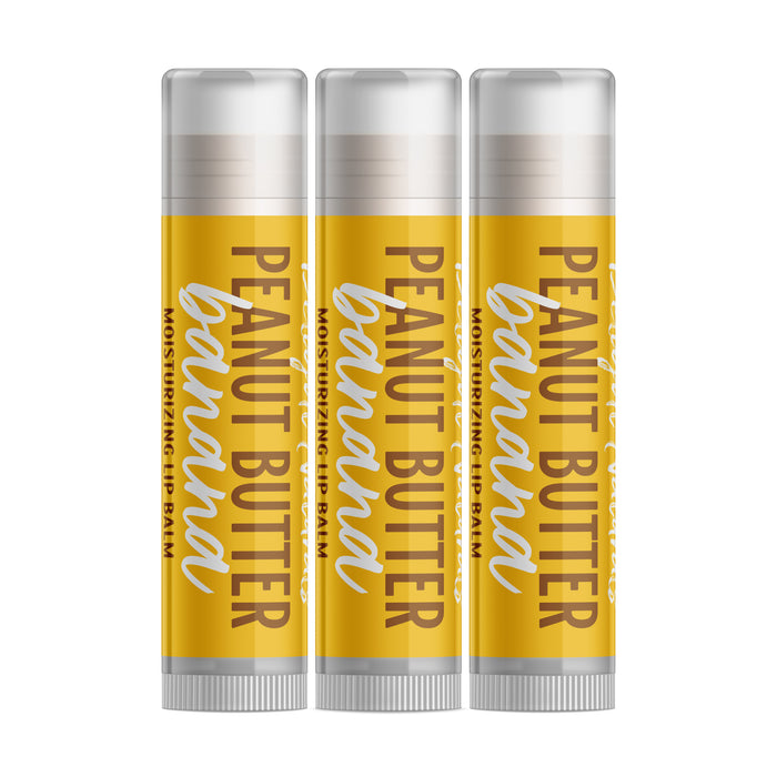 Peanut Butter Banana Lip Balm - Three Pack