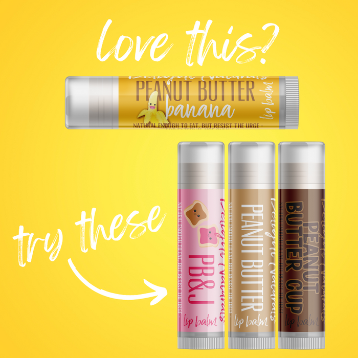 Peanut Butter Banana Lip Balm - Three Pack