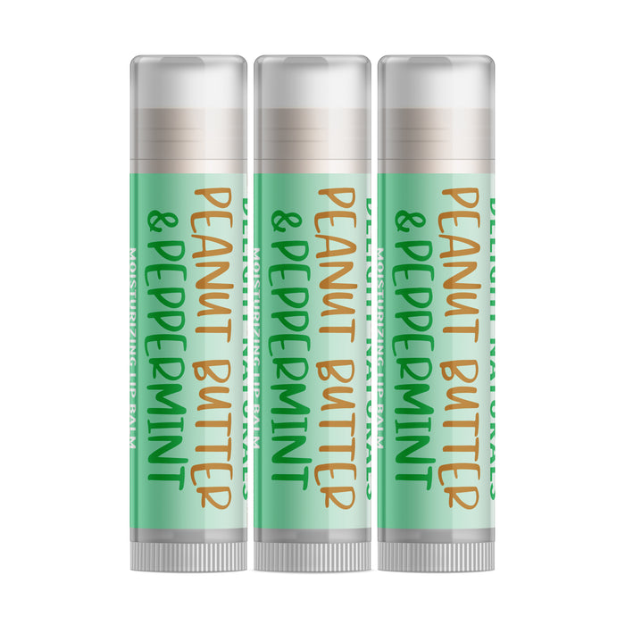 Peanut Butter & Peppermint Lip Balm - Three Pack