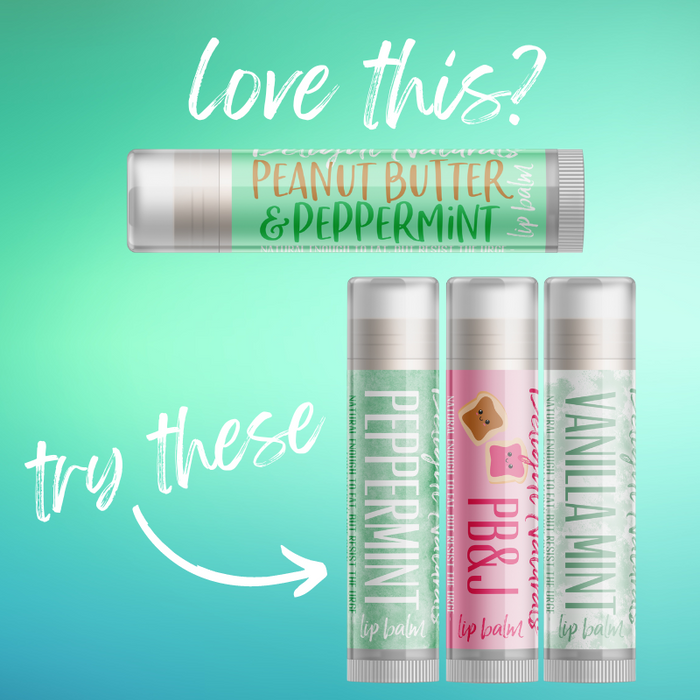 Peanut Butter & Peppermint Lip Balm - Three Pack