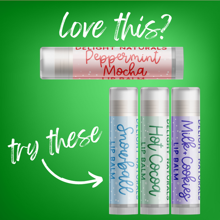 Peppermint Mocha Lip Balm - Three Pack