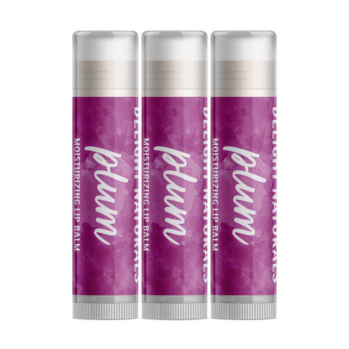 Plum Lip Balm - Three Pack