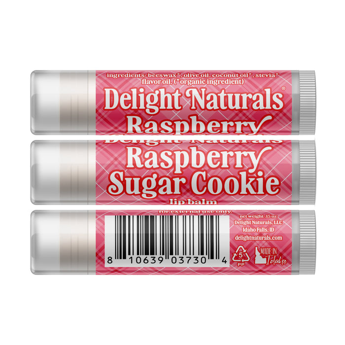 Raspberry Sugar Cookie Lip Balm - Valentine's Day - Three Pack