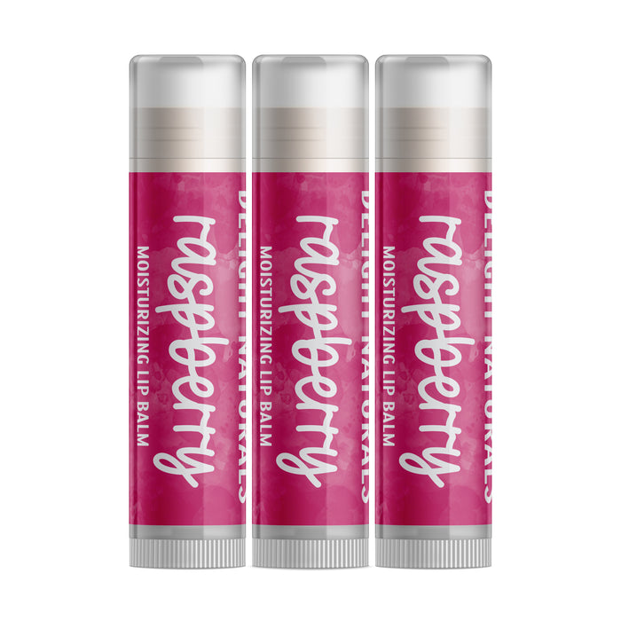 Raspberry Lip Balm - Three Pack