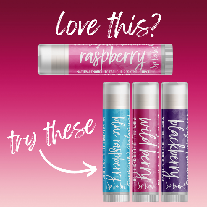 Raspberry Lip Balm - Three Pack