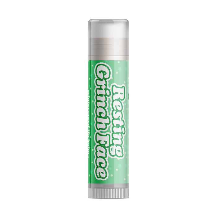 Resting Grinch Face Lip Balm - Three Pack