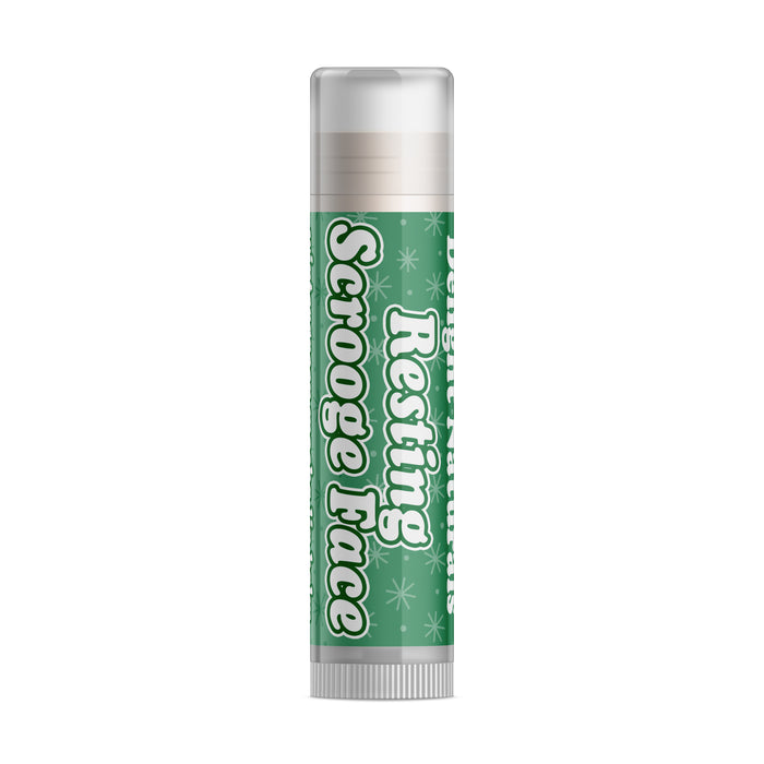 Resting Scrooge Face Lip Balm