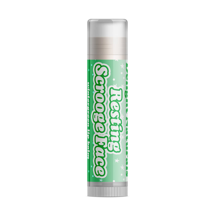 Resting Scrooge Face Lip Balm