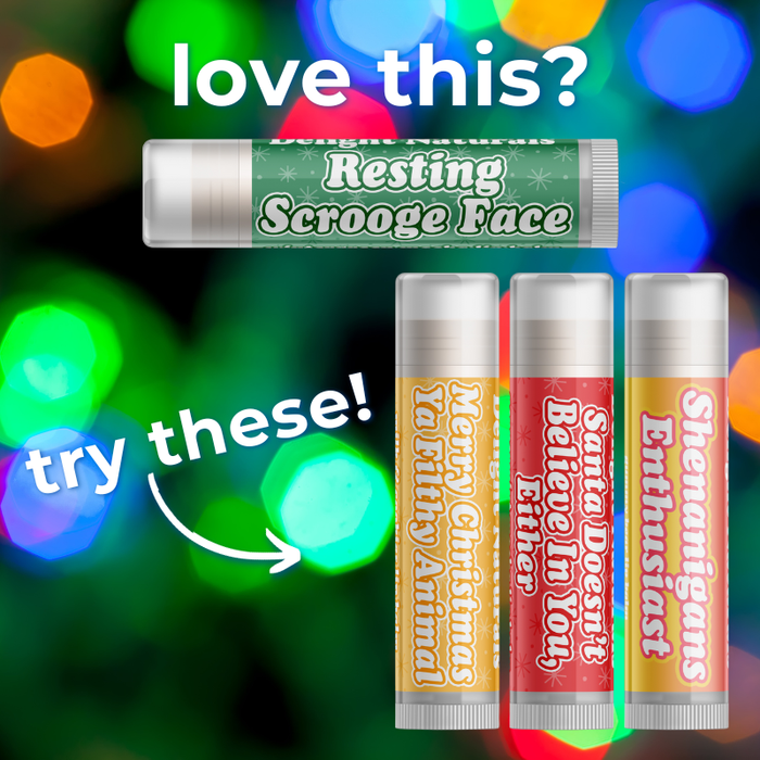 Resting Scrooge Face Lip Balm - Three Pack