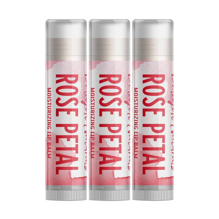 Rose Petal Lip Balm - Three Pack
