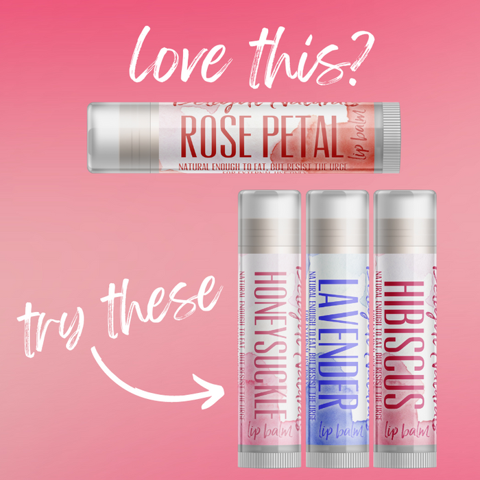 Rose Petal Lip Balm - Three Pack