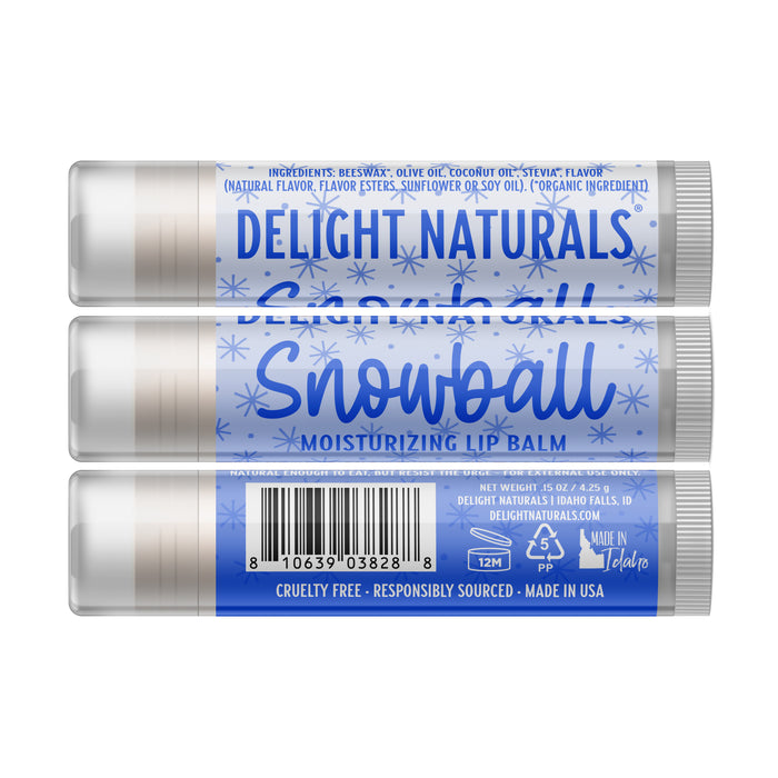 Snowball Lip Balm - Three Pack