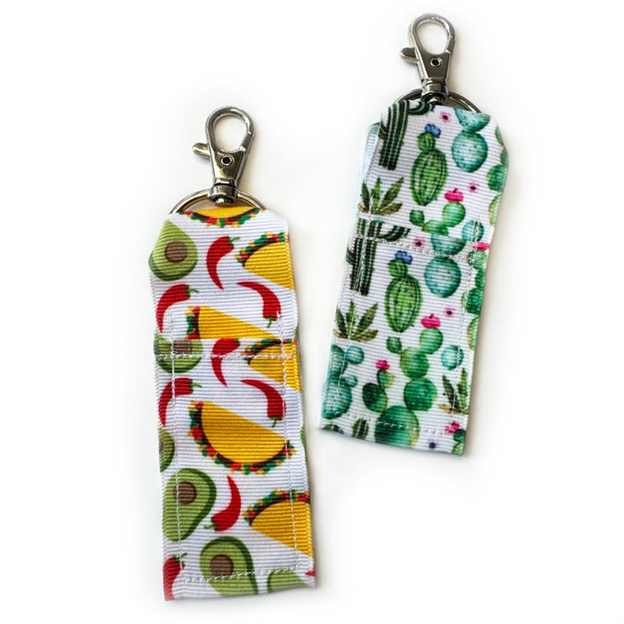 Cute Cactus Lip Balm Key Chain