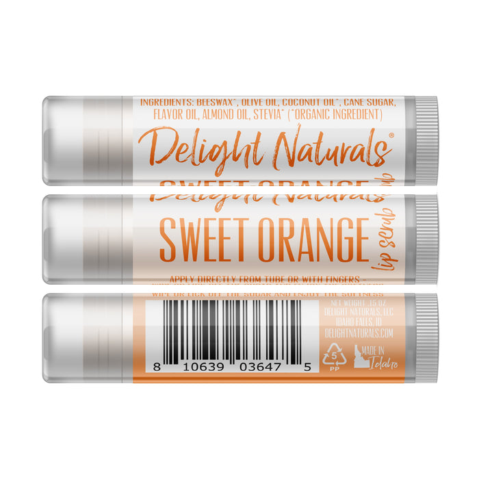 Sweet Orange Lip Scrub - Three Pack