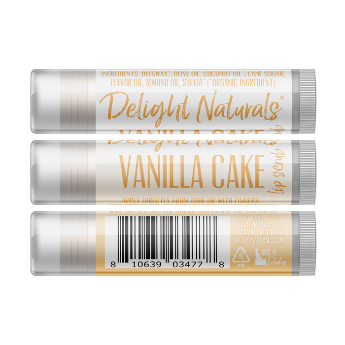 Vanilla Cake Lip Scrub - Three Pack