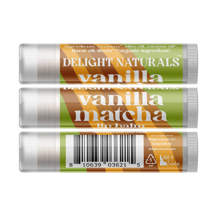 Vanilla Matcha Lip Balm - Three Pack