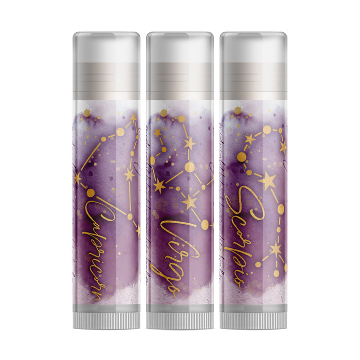 Zodiac Signs Lip Balm - Three Pack