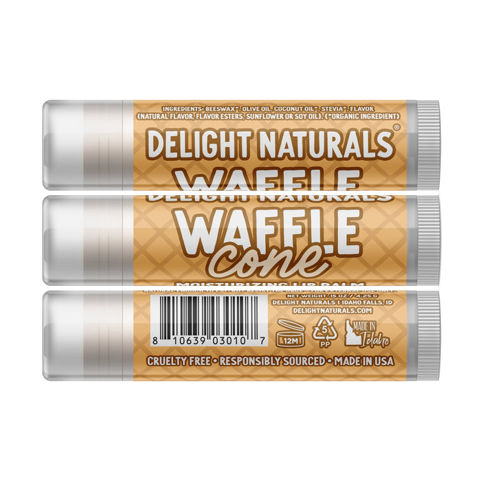 Waffle Cone Lip Balm - Three Pack