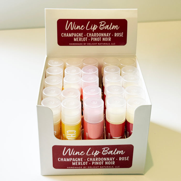 Wine Lip Balm Counter Display - Andrew Peller UPC
