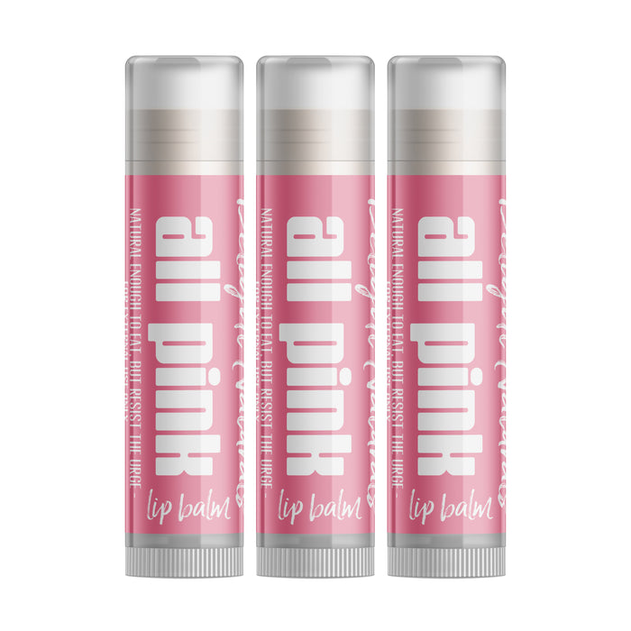 All Pink Lip Balm - Three Pack