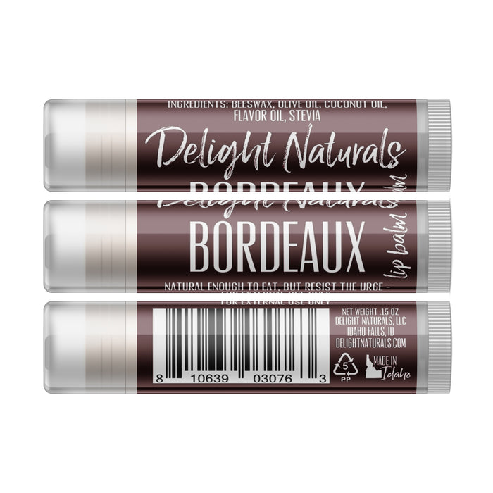 Bordeaux Wine Lip Balm - Three Pack