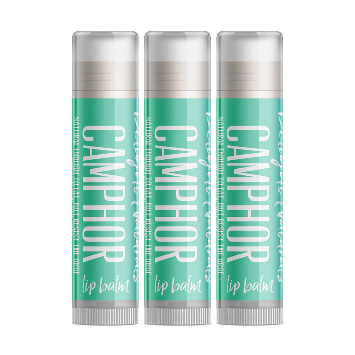 Camphor Lip Balm - Three Pack