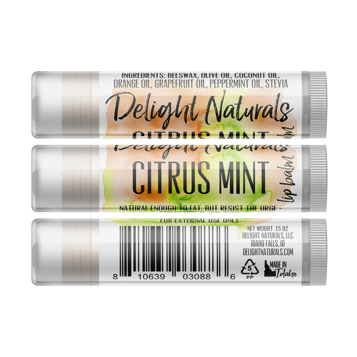 Citrus Mint Lip Balm - Three Pack