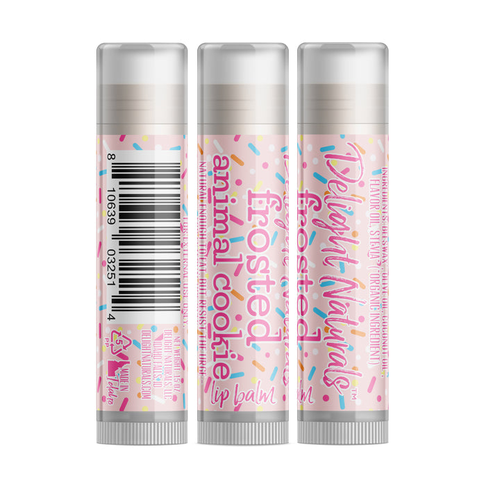 Frosted Animal Cookie Lip Balm - Three Pack