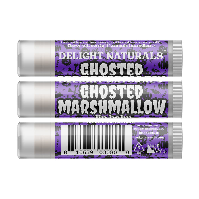 Ghosted Marshmallow Halloween Lip Balm