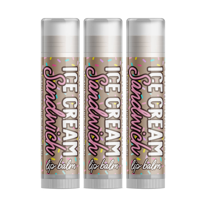 Ice Cream Sandwich Lip Balm - Three Pack