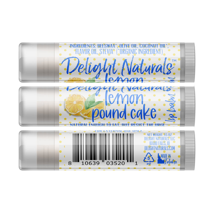 Lemon Pound Cake Lip Balm - Three Pack