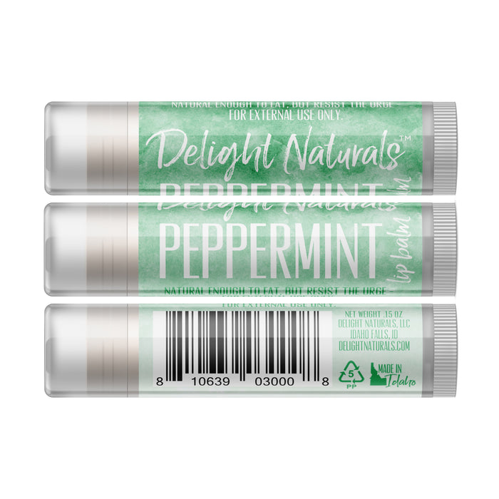 Peppermint Lip Balm - Three Pack