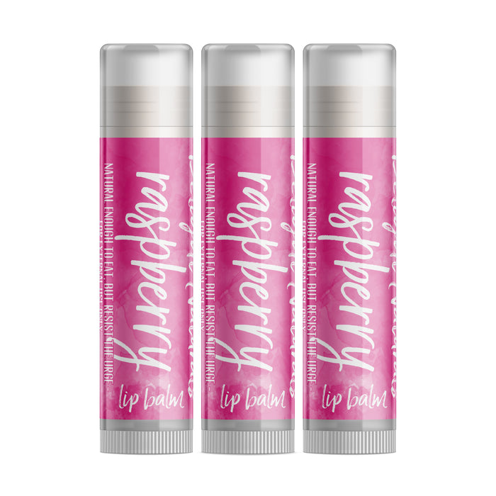 Raspberry Lip Balm - Three Pack