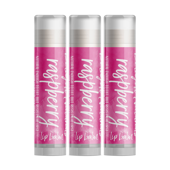 Raspberry Lip Balm - Three Pack — Delight Naturals