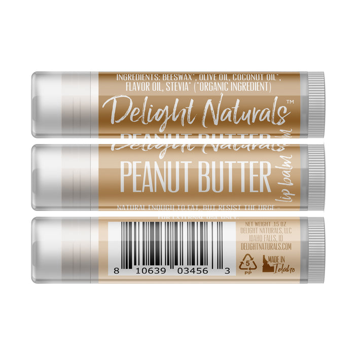 Peanut Butter Lip Balm - Three Pack