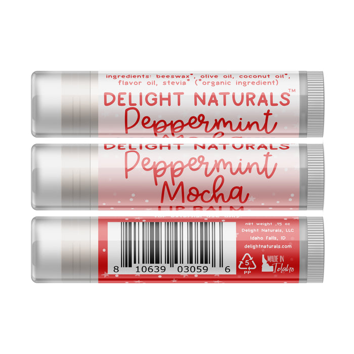 Peppermint Mocha Lip Balm - Three Pack