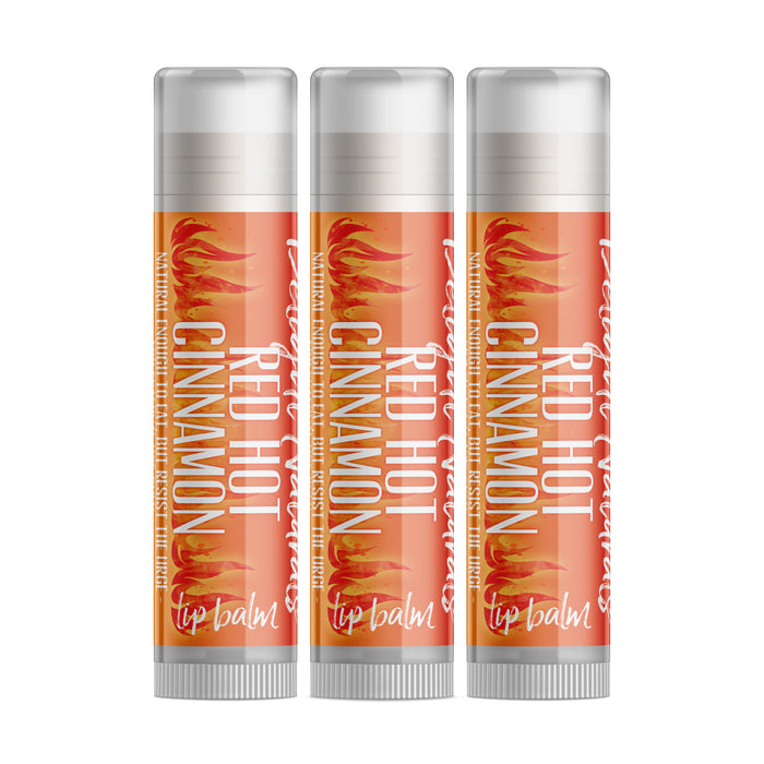Red Hot Cinnamon Lip Balm - Three Pack