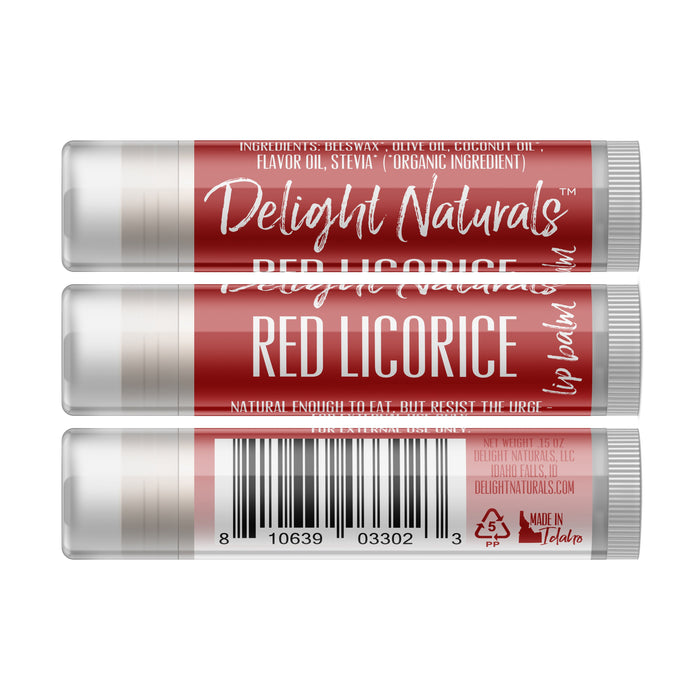 Red Licorice Lip Balm - Three Pack