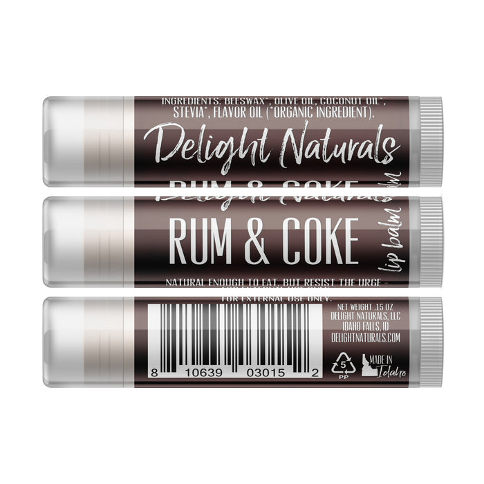 Rum & Coke Lip Balm - Three Pack