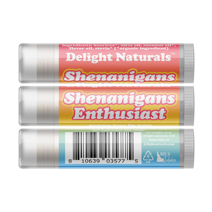 Shenanigans Enthusiast Lip Balm - Three Pack