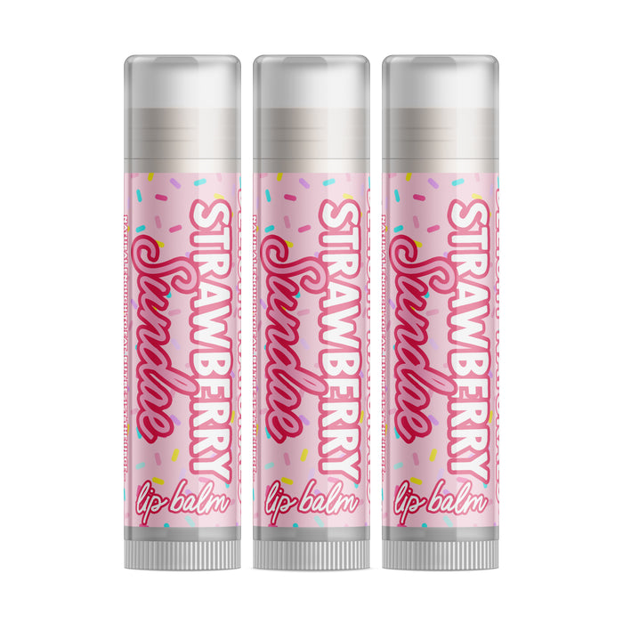 Strawberry Sundae Lip Balm - Three Pack