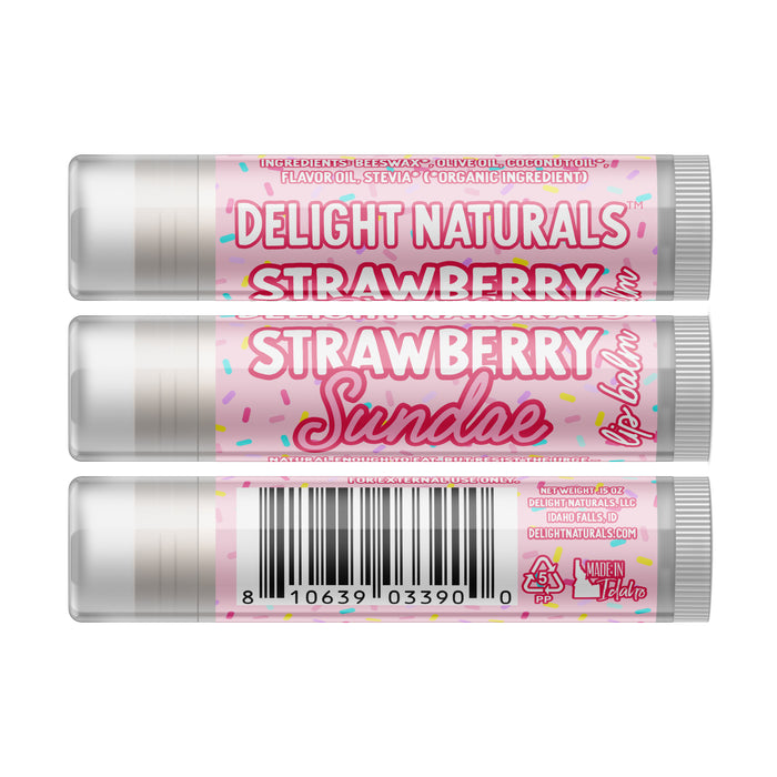 Strawberry Sundae Lip Balm - Three Pack